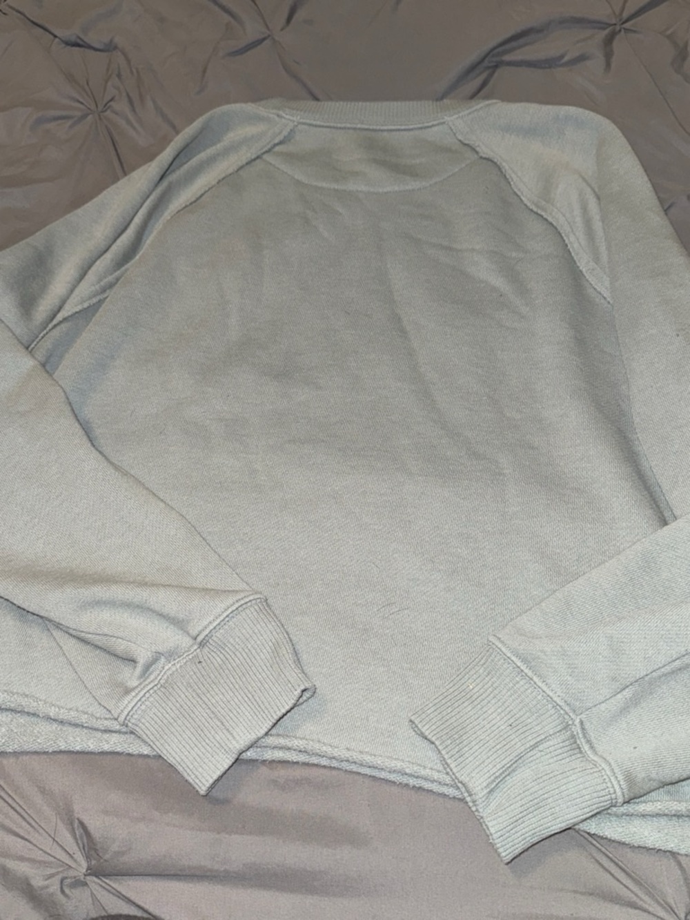 aerie Light green Crewneck Pullover Sweatshirt